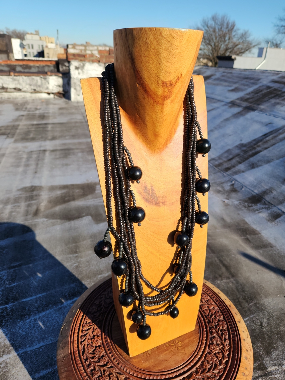 Vintage MONIES Multi-Strand Beaded Necklace